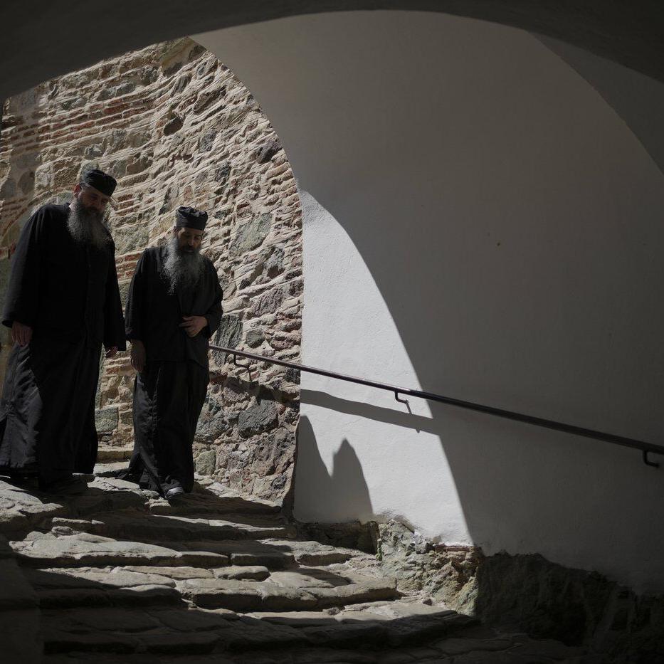 Meet the Mount Athos monks living at Simonos Petra monastery in northern Greece